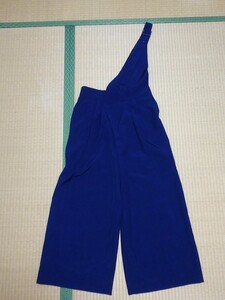 アシメ サロペット オールインワン ワイドパンツ 2way 脚長効果