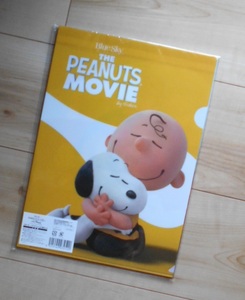 I LOVE スヌーピー　THE PEANUTS MOVIE　Ａ4　クリアファイル　４枚セット　郵便局で購入　チャーリーブラウン　by シュルツ