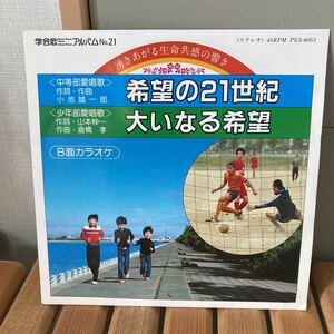 和ソフトロック、希望の21世紀、大いなる希望、7インチ、和モノ、生協新聞社