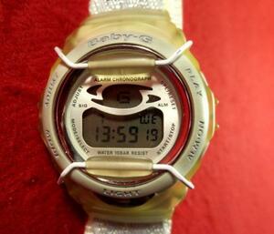 GS5A8)* work properly wristwatch free shipping ( outside fixed form )*CASIO Casio BABY-G G shock series BG-390 gray white 