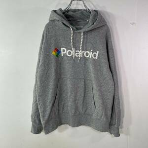 KWT187 Polaroid GU メンズ プルオーバパーカ　サイズ M 杢グレー