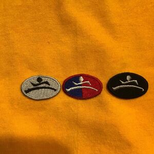 アイロンワッペン ランニングマン ワッペン 3枚セット 刺繍ワッペン