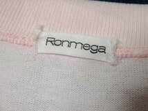 【Ronmega】日本製・ピンク系・半袖・ポロシャツ・Mサイズ! _画像4