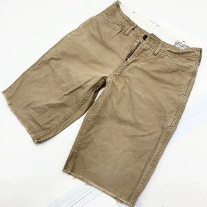 ポロジーンズ ラルフローレン RALPH LAUREN POLO JEANS ショートパンツ チノパンツ コットン 短パン W29 ベージュ ブラウン■Ja2022