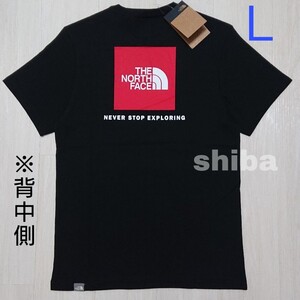 THE NORTH FACE ノースフェイス tシャツ 半袖 ボックスロゴ ブラック 黒 RED BOX レッドボックス 海外L