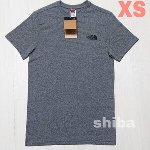 THE NORTH FACE ノースフェイス tシャツ 半袖 灰色 グレー シンプルドーム simple dome 海外XSサイズ