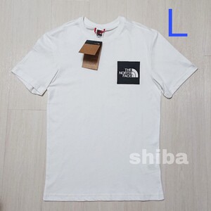 THE NORTH FACE ノースフェイス tシャツ 半袖 ロゴボックス Fine t-shirt 海外Lサイズ