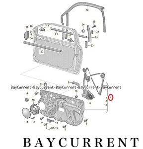 【正規純正品】 Volkswagen フロント パワー ウィンドー レギュレター レギュレーター 右 VW ポロ POLO 6Q4837462K 6Q4-837-462K