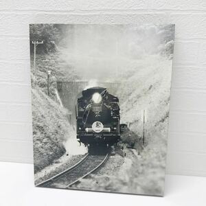 refle● トンネル　鉄道写真ボード　ピクチャーパネル　白黒　昭和レトロ コレクション　コレクター③ 破れあり