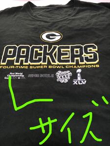 NFLグリーンベイパッカーズ Ｔシャツ 綿素材 着丈65.身幅54.袖丈25cm 半袖Tシャツ アメフト