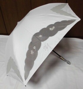 { new goods } Jill Stuart |. rain combined use parasol * folding umbrella *. umbrella [ light gray * ladybug clover ] shade *..*UV processing 