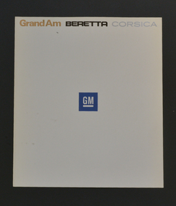 GM　グランダム　ベレッタ　コルシカ　GM Grand Am BERETTA CORSICA　1988年4月　カタログ【I22B-19】