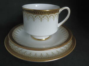  Royal Albert England *PARAGON ATHENA series white metal . tea cup Trio 