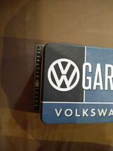 希少　VW フォルクスワーゲン　GARAGE 箱　ヴィンテージ　ブリキ　型押し　BOX 車検証入れ　取説入れ　タイプⅡ　ワーゲンバス　ビートル　_画像9
