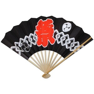 お祭用品 扇子 祭吉原 黒