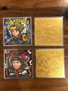 ロッテオンライン限定 進撃の巨人マン 限定シール 4種 スリーブ入り ビックリマン マイナーシール エレン リヴァイ ヘッドロココ