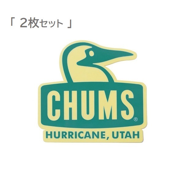 チャムス ステッカー CHUMS Booby Face CH62-1124 Teal 新品 防水素材 ＜ 2枚セット ＞