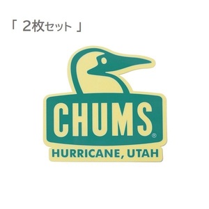 チャムス ステッカー CHUMS Booby Face CH62-1124 Teal 新品 防水素材 ＜ 2枚セット ＞