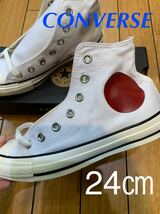 ☆新品・限定☆CONVERSE ALL STAR US HINOMARU HI コンバース　オールスター　US 日の丸　ハイ　ホワイト　レッド　オリジナル_画像1