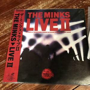 【超希少 LD】THE MINKS LIVE Ⅱ ザ・ミンクス　ライブ　未DVD 入手困難　帯・インサー付き(盤面 /ジャケット :NM/NM) 