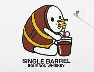 CTS30キューン レディース バーボン ウイスキー シングル バレル 樽 ゆるキャラBOURBON WHISKEY SINGLE BARREL 半袖TシャツCUNEウサギ