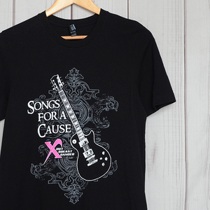 GS9163 SONG FOR A CAUSE Tシャツ M 肩幅40 乳がん OUT BREAST CANCER ロック メール便可 xq