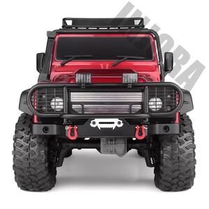 フロントバンパー 1/10 RC クローラー LED付き ラジコン TRX4 SCX10 TF2 CC01