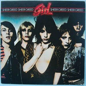 Girl - Sheer Greed ガール - シアー・グリード 25AP 1770 国内盤 LP