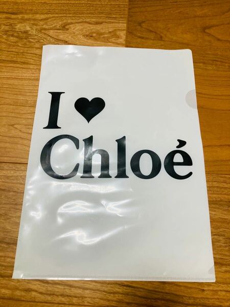 Chloe クロエジュースバー限定　ロゴ入り　クリアファイル　ケース