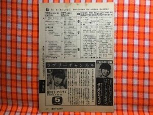 CN19027◆切抜き◇伊藤蘭愛川欽也檀ふみ星野知子◇遙かなり、マイ・ラブ・広告・おやじの台所