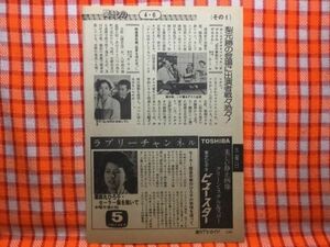 CN19337◆切抜き◇薬師丸ひろ子誠直也植木等ハナ肇星野知子小林亜星◇セーラー服を脱いで・セーラー服姿卒業の・特捜最前線・サザエさん