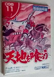 【送料込】 痛みあり 説明書のみ　天地を喰らう　ゲームボーイ