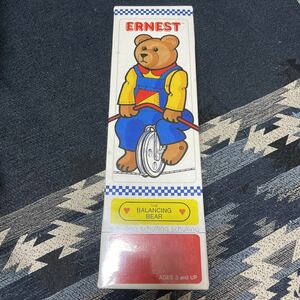 ERNEST バランシング ベア くまさんの綱渡り BALANCING BEAR バランス 玩具 昭和レトロ 海外 クマ サーカス 幼児 児童 インテリア