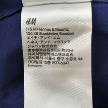 H＆M プレミアムコットン/長袖シャツ　メンズS　紺　ネイビー　管NO. 6-19_画像5