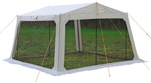 モンテ メッシュタープ スクエアタープ アウトドア キャンプ BBQ バーベキュー 虫除け 虫よけ 雨よけ