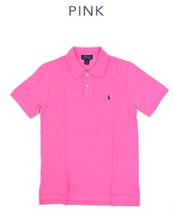 新品 アウトレット 3362 ボーイズ XL(18-20)サイズ 半袖 シャツ polo ralph lauren ポロ ラルフ ローレン 鹿の子 ピンク