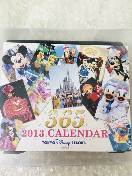 完売 新品 未使用 未開封 ディズニー TDL TDS 実写 ディズニーキャラクター 2013年 365日 日めくり カレンダー ケース入り メモ ミッキー