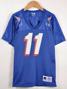  Vintage CHAMPION Champion NFL новый Англия *pei Trio tsu футбол рубашка женский M соответствует (21796