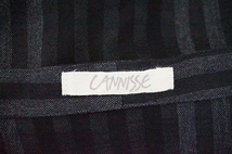 #anc カニス センソユニコ CANNISSE ワンピース チュニック 38 黒 ストライプ 美品 レディース [581324]_画像6