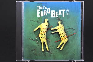 オムニバス☆ That's EUROBEAT Vol.21 / ザッツ・ユーロビート ■90年盤 全16曲収録 CD V.A. アルバム ☆ ALCB-126 ALFA盤 美盤!! ☆