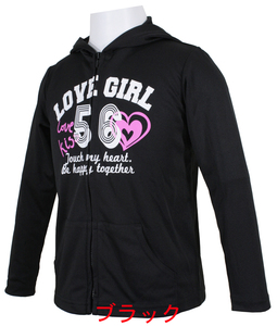  new goods FIORUCCI Kids girls long sleeve full Zip Rush Parker for girl size 110cm color black product number 124-823