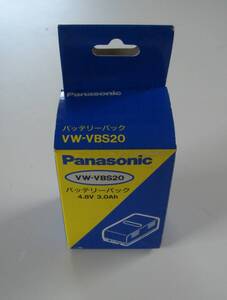 Panasonic battery pack 4.8V 3.0Ah VW-VBS20 made in Japan Made in Japan Panasonic unused video camera for battery pack 