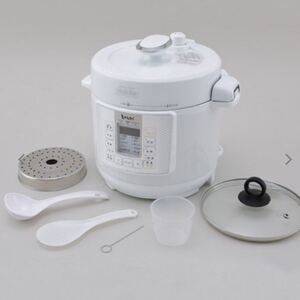 新品未使用未開封 エムケー精工 電気圧力鍋 ヘルシーマルチポット ホワイト EA-130W 圧力鍋 調理器具
