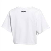 プーマ クープルズ コラボ レディース クロップド Tシャツ USサイズXS (S相当) 定価8800円 ホワイト ラインストーン THE KOOPLES 送料370円_画像3