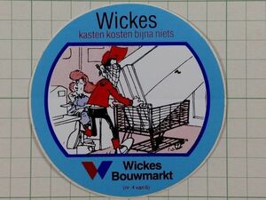  foreign old sticker :Wickes DIY Vintage +Ia