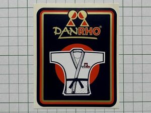 【レア】フランスのステッカー： DANRHO 広告 （C）柔道 武道 ロゴ オリンピック 拳 ビンテージ +Pb
