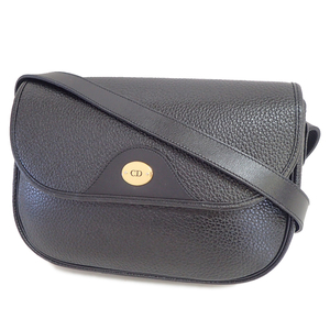 Christian Dior Shoulder Bag Leather Vintage Black TK2653 Dior, Bag, Bag, Other
