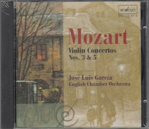 [CD/Ensayo]モーツァルト:ヴァイオリン協奏曲第3&5番/J.L.ガルシア(vn & cond)&ECO