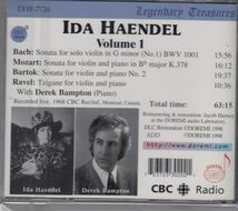 [CD/Doremi]バッハ:無伴奏ヴァイオリンためのソナタ第1番他/I.ヘンデル(vn) 1968_画像2