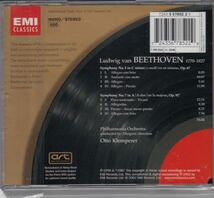 [CD/Emi]ベートーヴェン:交響曲第5番ハ短調Op.67&交響曲第7番イ長調Op.92/O.クレンペラー&フィルハーモニア管弦楽団 1955.10_画像2